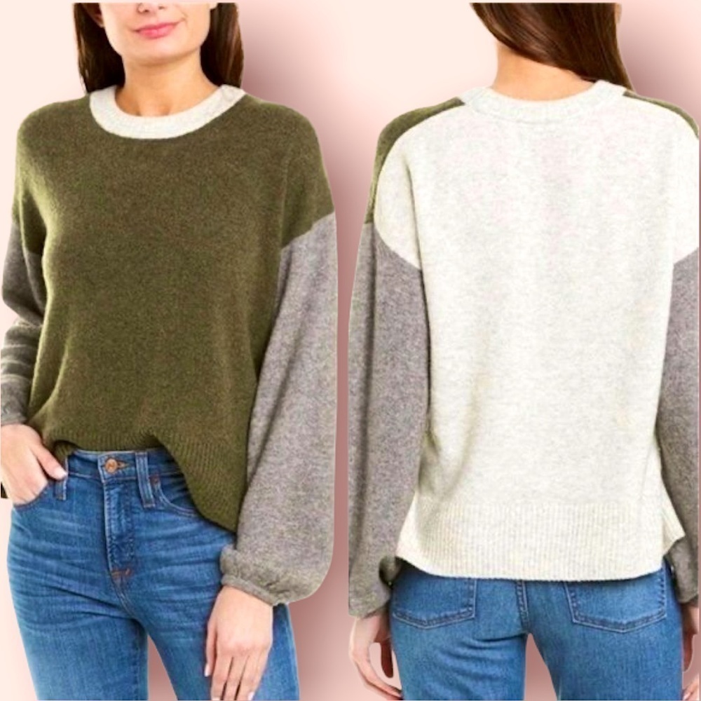 Madewell Colorblock Payton Sweater S
